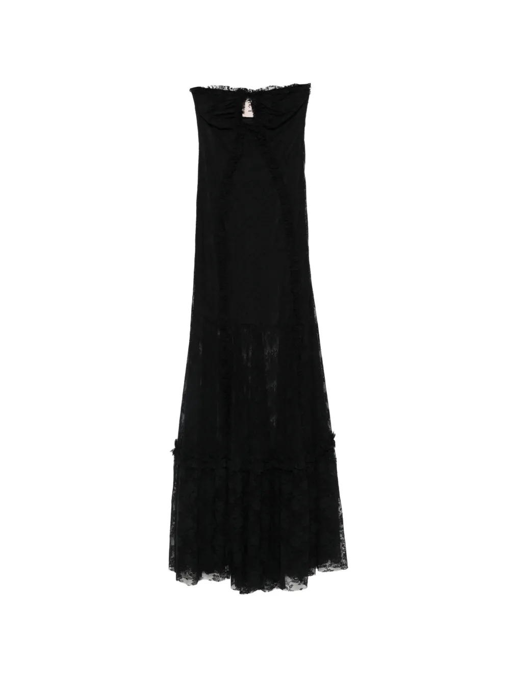 Aniye By Era ruffled lace maxi dress - Nero
