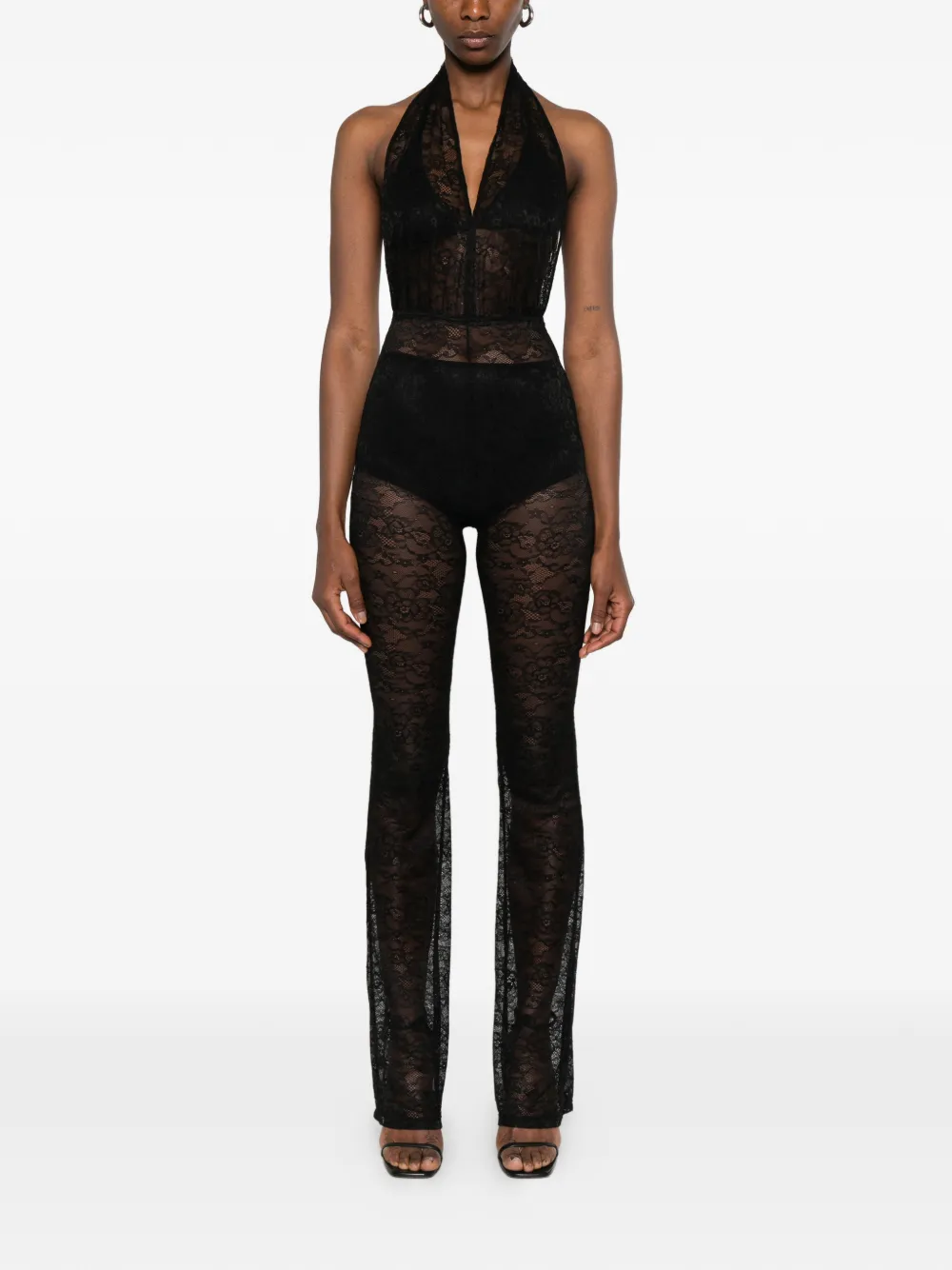 Alchemy Lia jumpsuit met kant Zwart