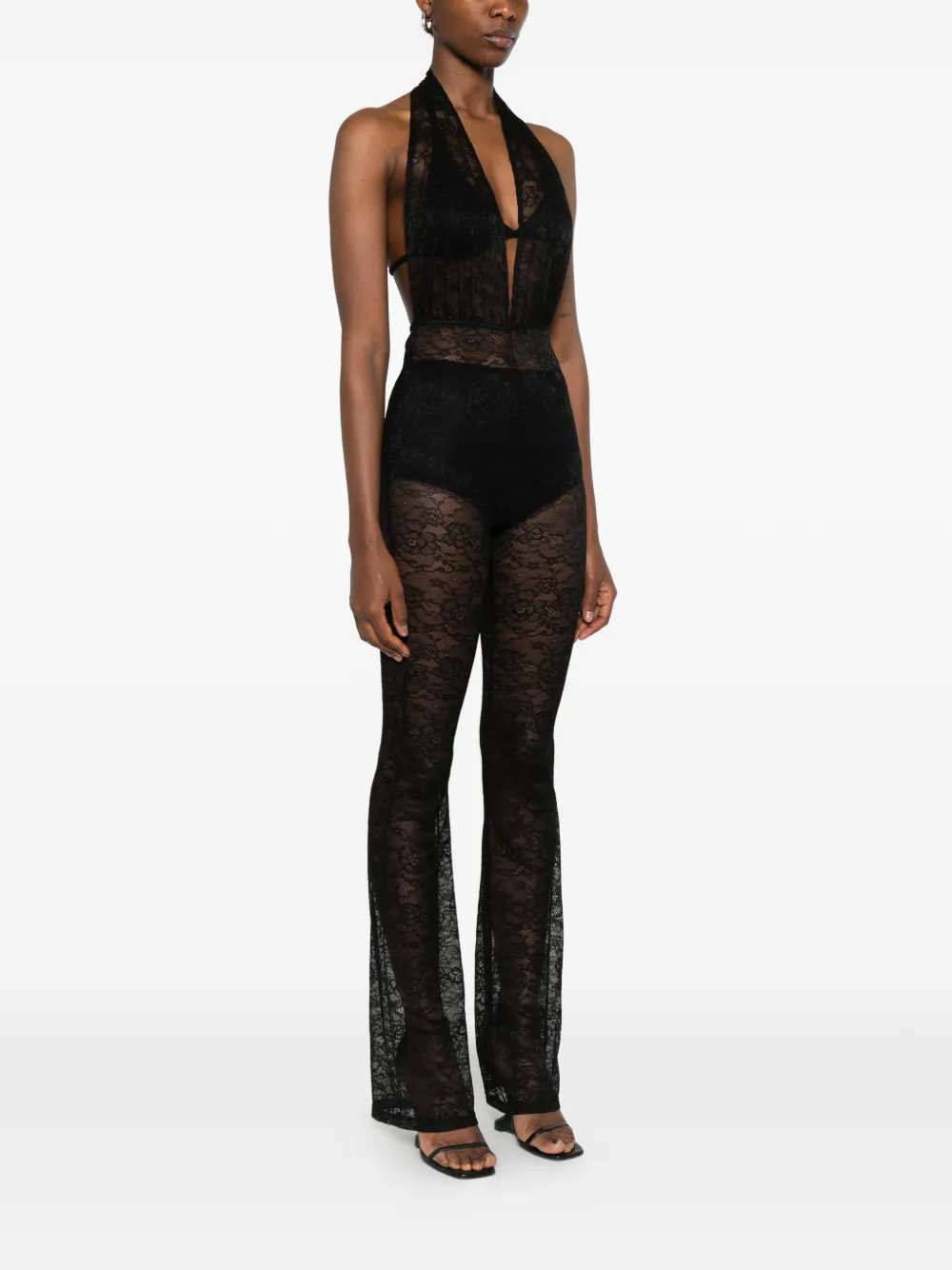 Alchemy Lia jumpsuit met kant Zwart