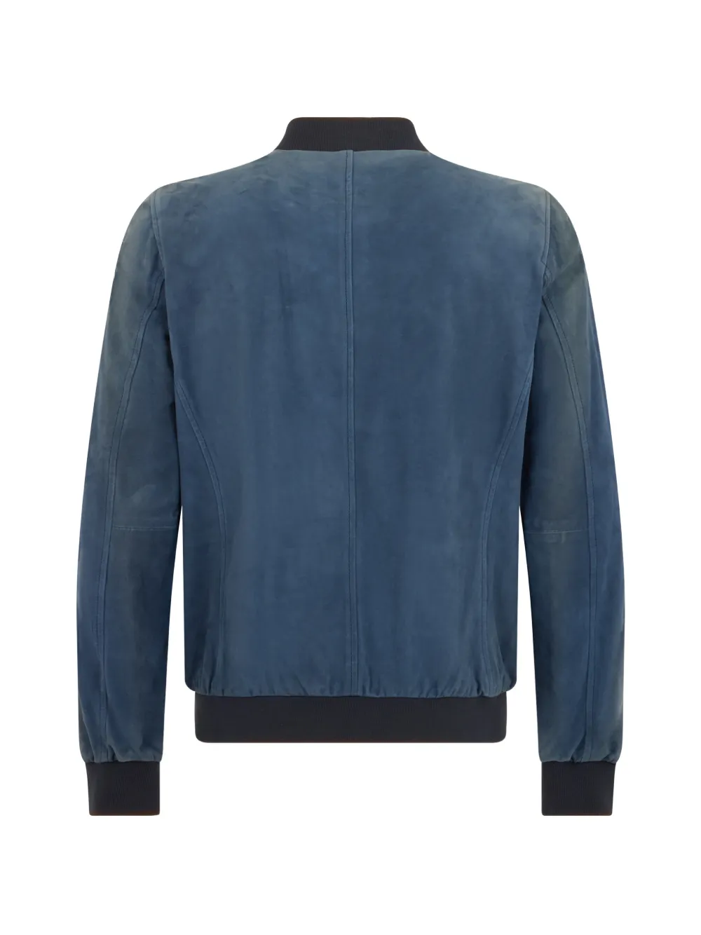 Moorer 拉链罗纹皮质夹克 | 皮夹克