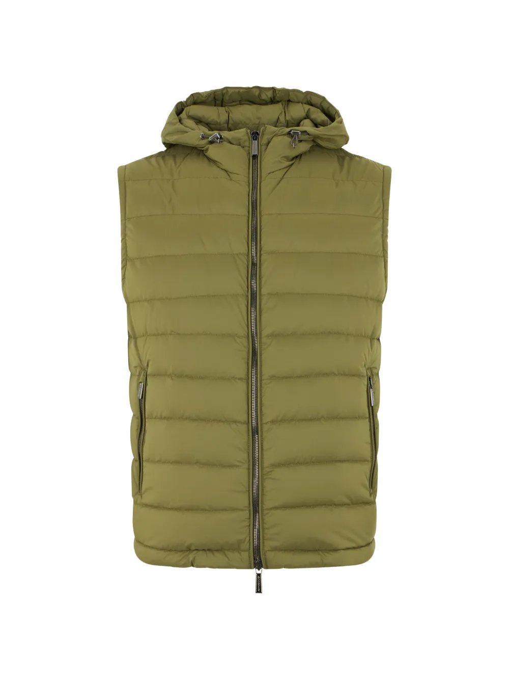 Moorer padded hooded gilet - Green