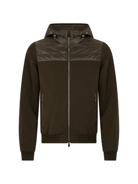 Moorer hooded zip jacket
