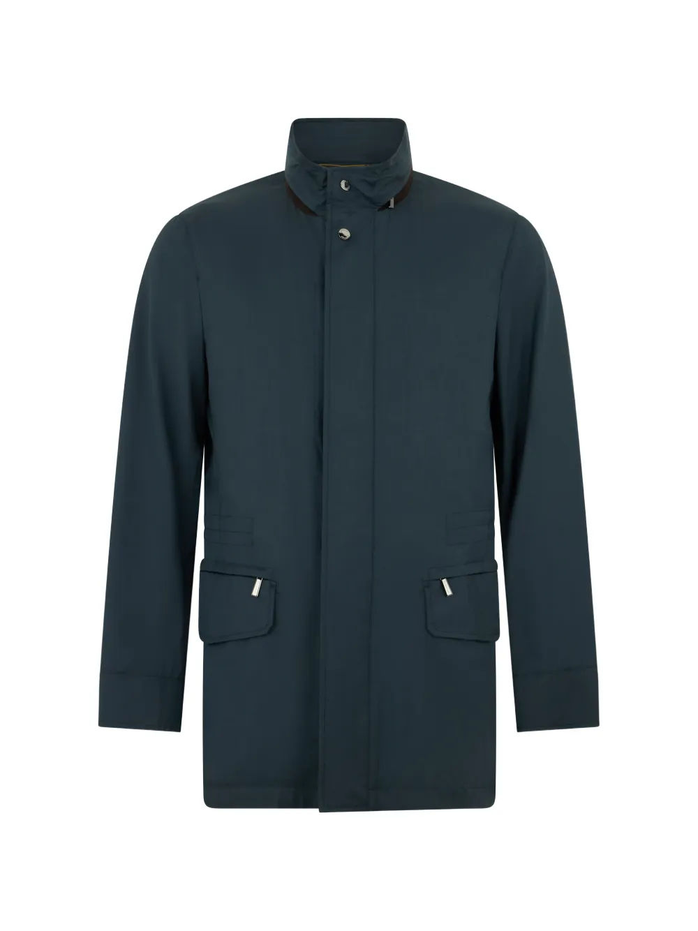 Moorer high-collar padded jacket - Blu