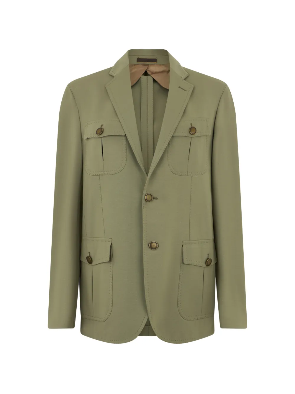 Moorer flap-pocket jacket - Verde