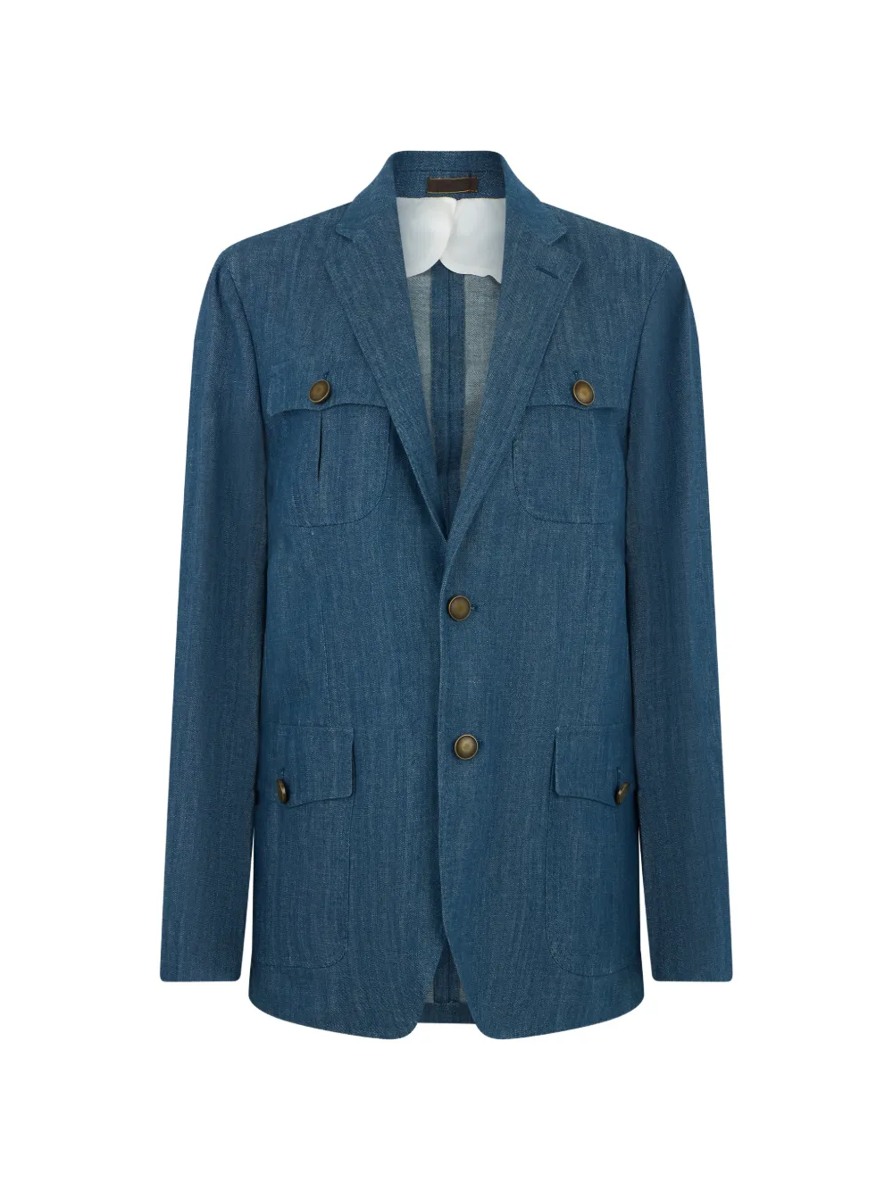 Moorer button pocket blazer - Blu