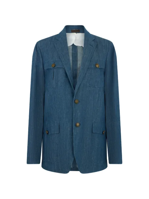 Moorer button pocket blazer