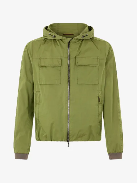 Moorer hooded zip jacket