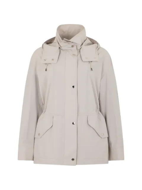 Moorer lightweight hooded jacket