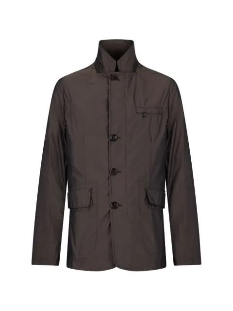 Moorer high-collar buttoned jacket