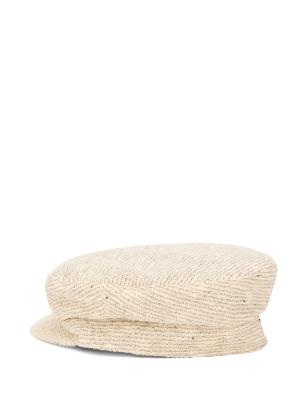  Fabiana Filippi Sequin-embellished Beret - Neutrals 