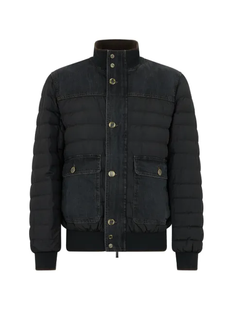 Moorer padded high collar jacket