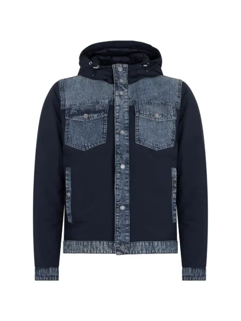 Moorer hood pocket padded jacket