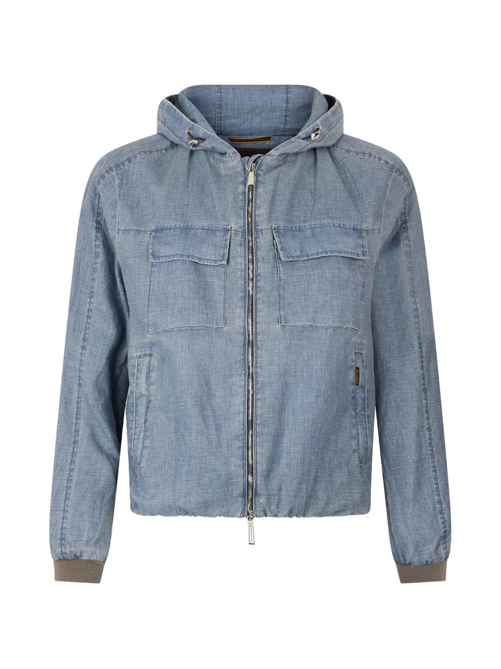 Moorer 拉链连帽夹克 | 蓝色 | Image 1