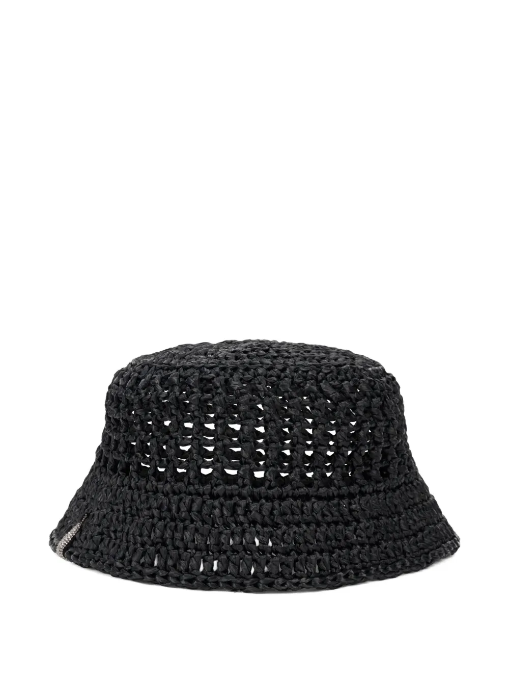Fabiana Filippi woven bucket hat - Schwarz
