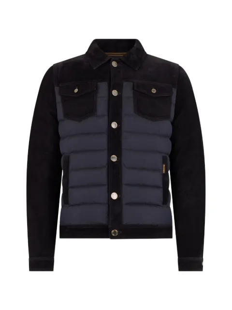 Moorer padded chest pocket jacket