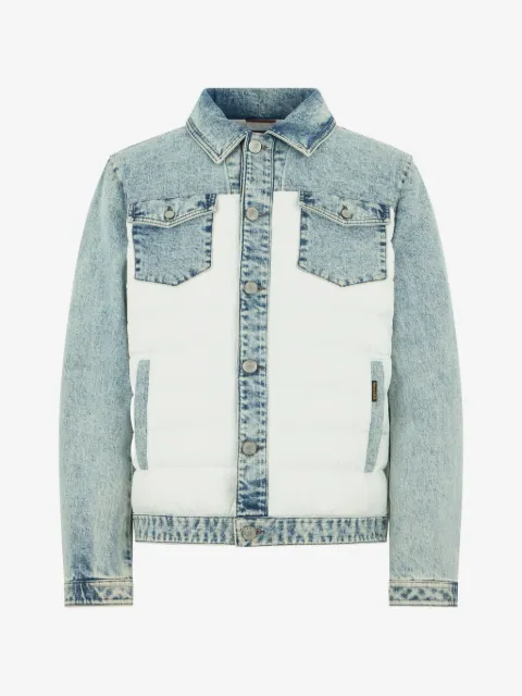 Moorer padded denim jacket