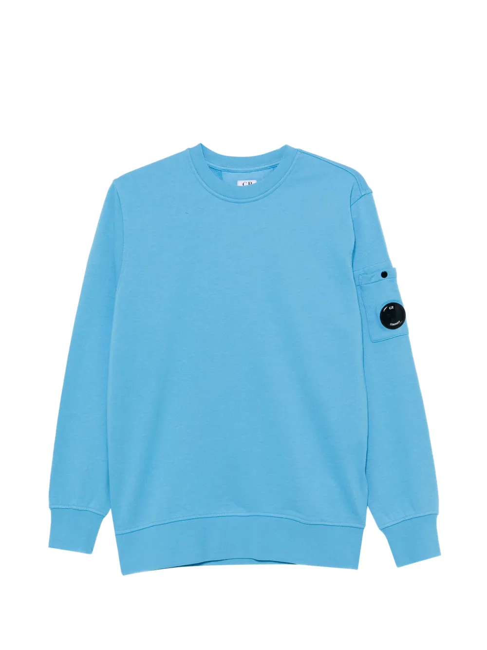 C.P. Company Kids Lens-detail sleeve-pocket sweatshirt - Blu