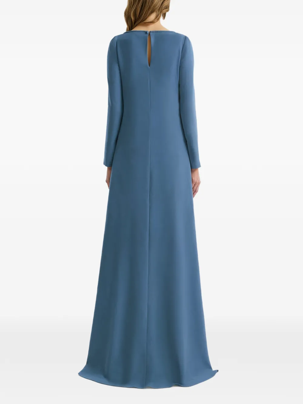 Gemy Maalouf Jurk met lange mouwen en applicatie Blauw