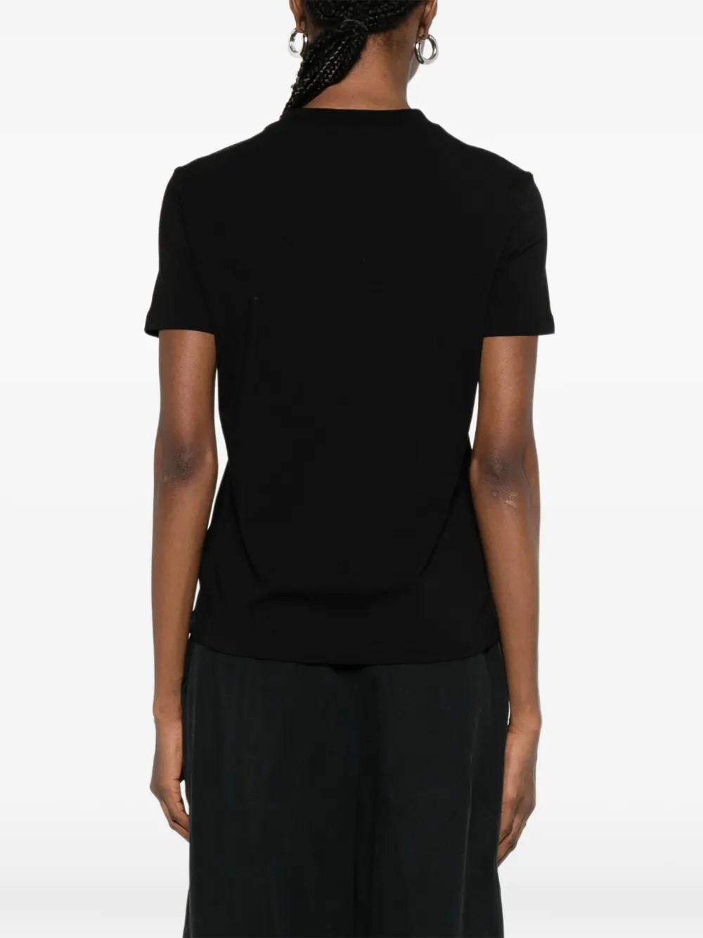 Versace Jeans Couture T-shirt met logo Zwart