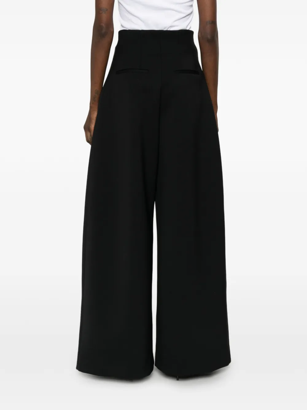 Jacquemus The Souro high waist plooibroek Zwart