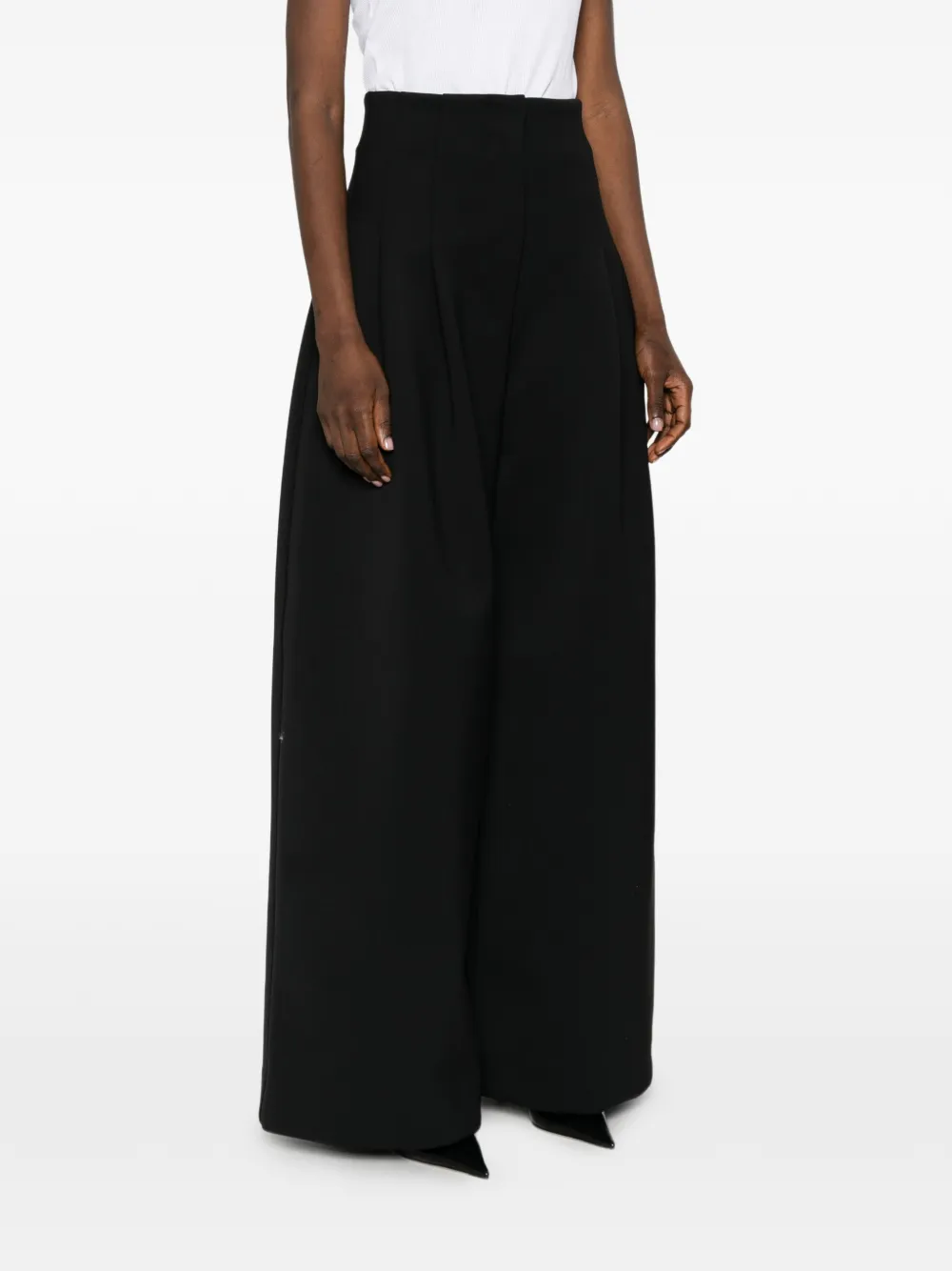 Jacquemus The Souro high waist plooibroek Zwart