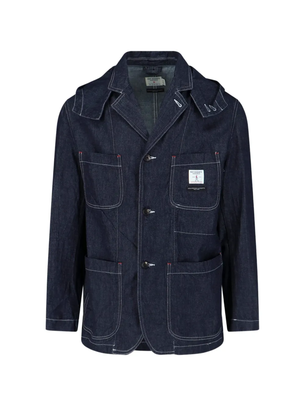 Roy Rogers hooded denim jacket - Blu