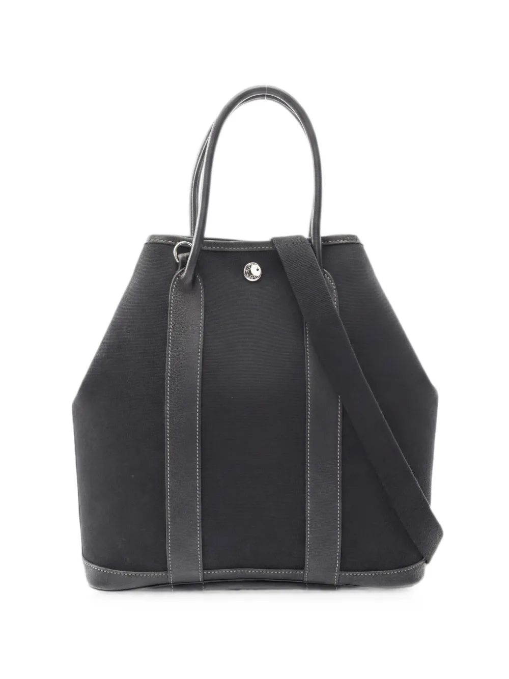 Hermès Pre-Owned 2004 PM Garden File leather-trim tote bag - Nero