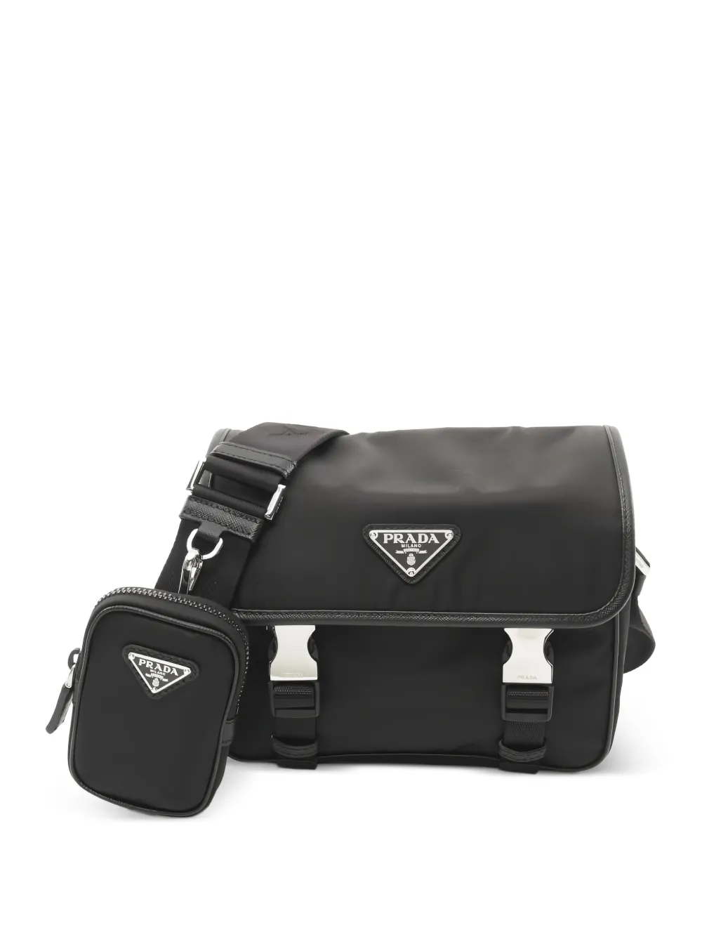 Prada Pre-Owned 2020s zip-fastening shoulder bag - Black