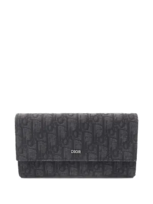Christian Dior Pre-Owned オブリーク財布 | グレー | FARFETCH JP