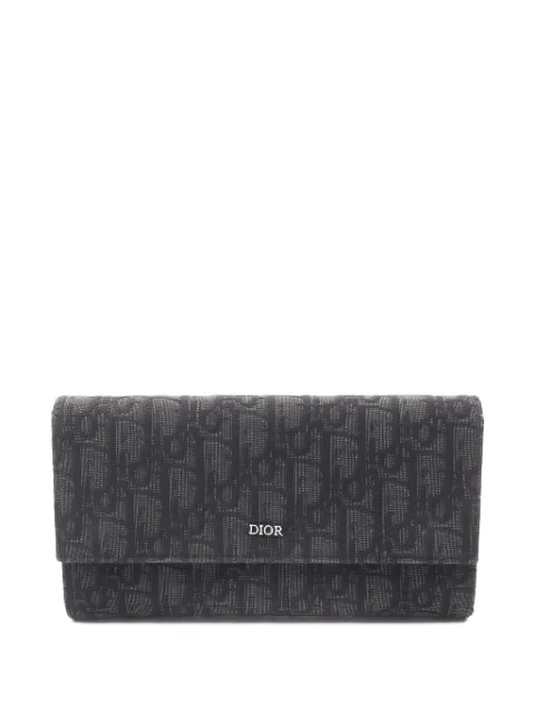Christian Dior Pre-Owned cartera con motivo Oblique en jacquard 2010