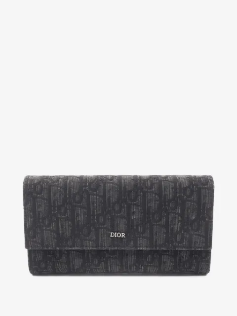 Christian Dior Pre-Owned 2010s oblique-jacquard long flap wallet