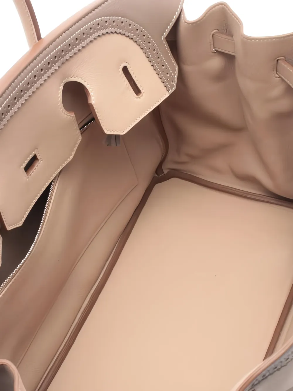  Hermès Pre-owned 2012 35 Birkin Gillies Argil Etoupe Tote Bag - Neutrals 