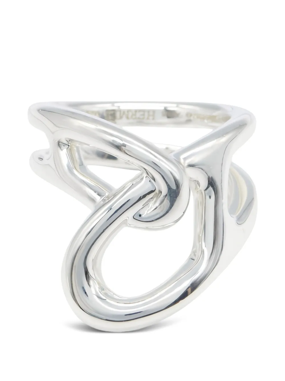Hermès Pre-Owned 2010s Chaîne d'Ancre bank ring - Argento