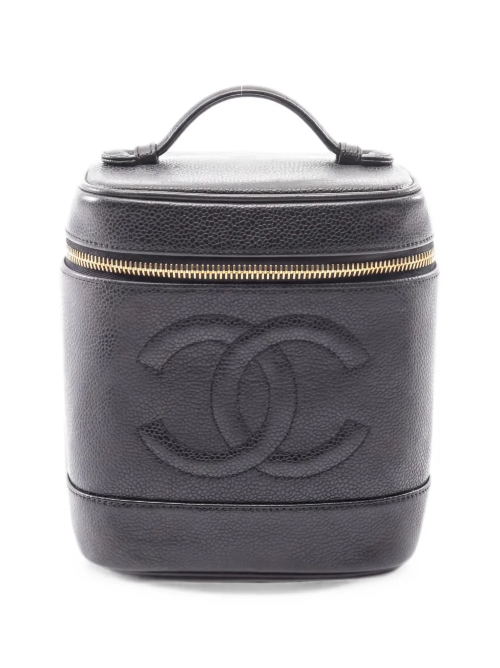 CHANEL Pre-Owned 1994 coco mark make up bag - Nero