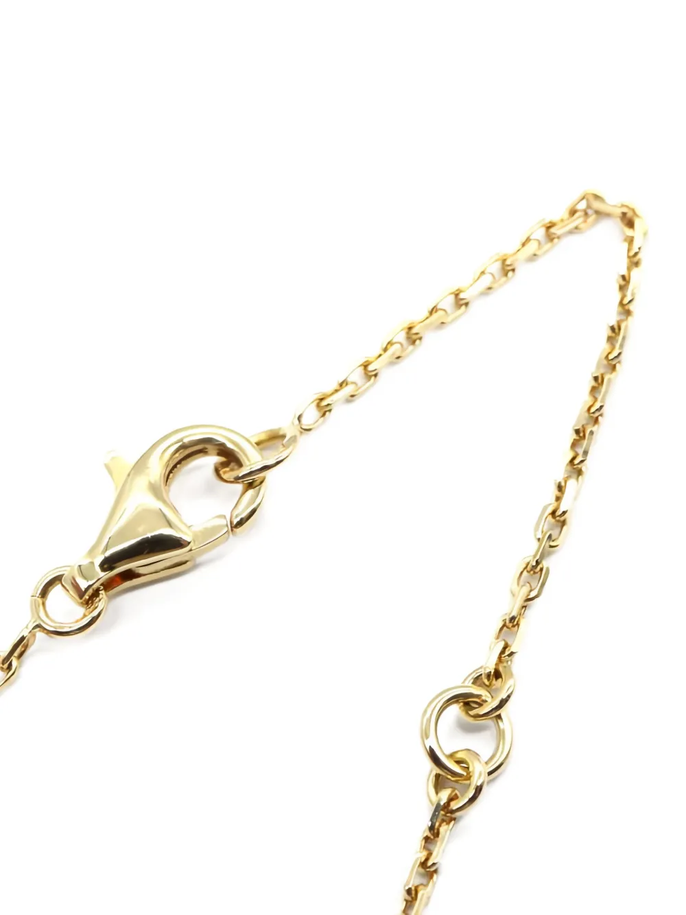  Van Cleef & Arpels Pre-owned 2010s Flower-pendant Onyx Necklace - Gold 