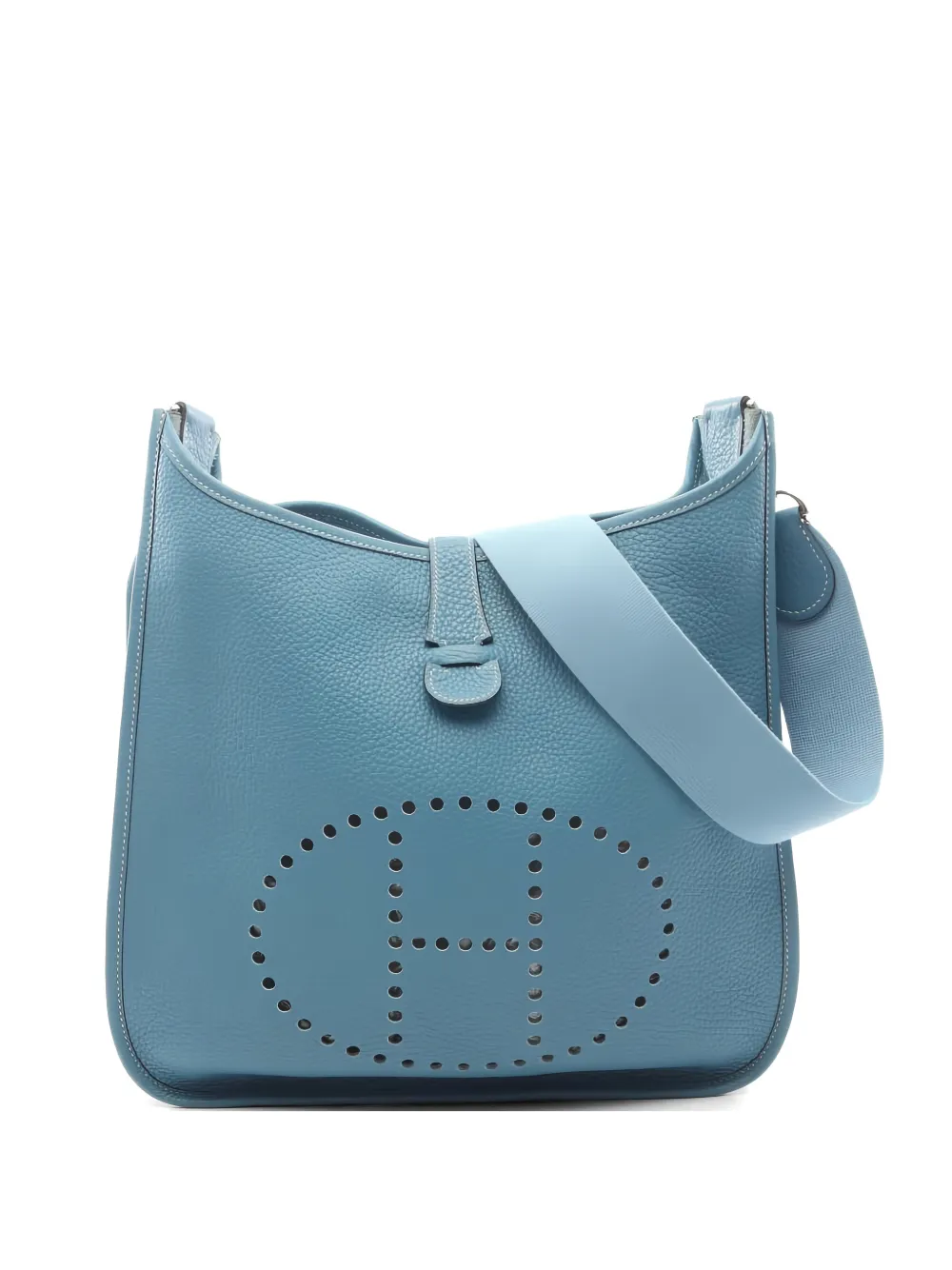 Hermès Pre-Owned 2006 Clemence leather cross body bag - Blu