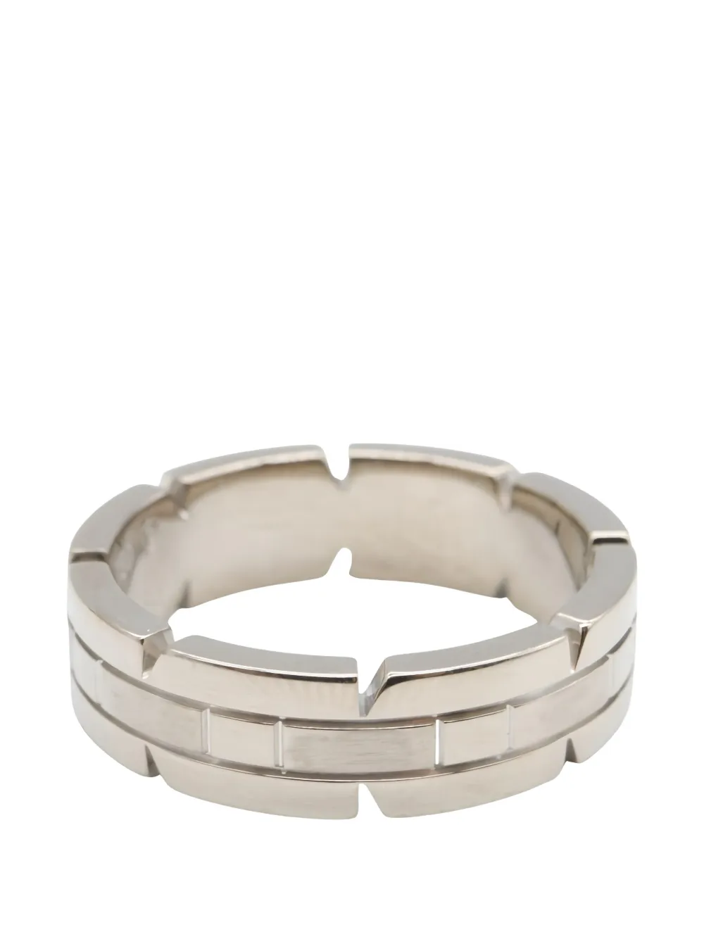 Cartier 2010s small Tank Francaise ring - Argento