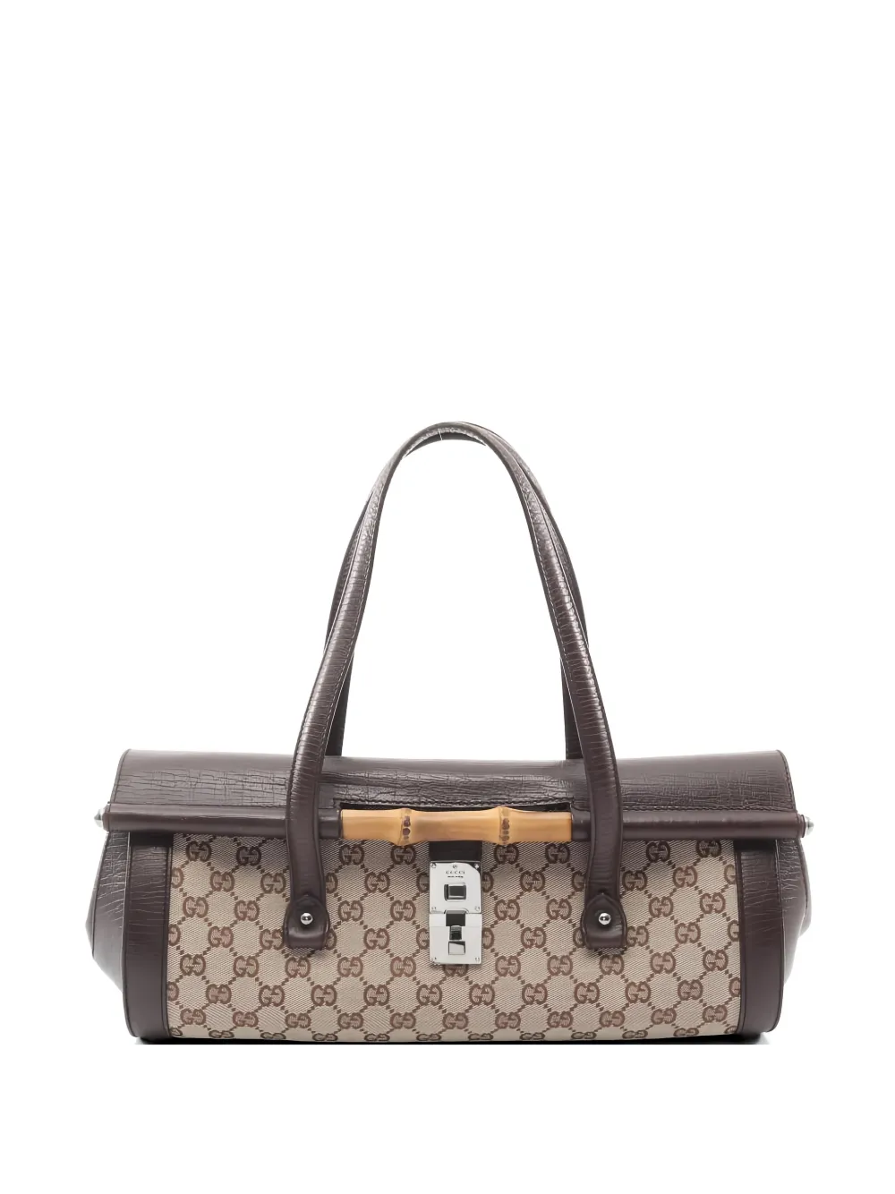Gucci Pre-Owned 2010s Bamboo GG-pattern tote bag - Marrone