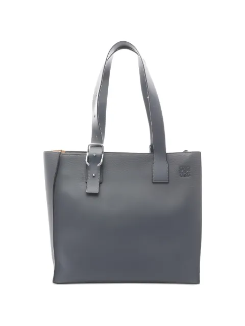 Loewe Pre-Owned 2010s zip-fastening leather tote bag