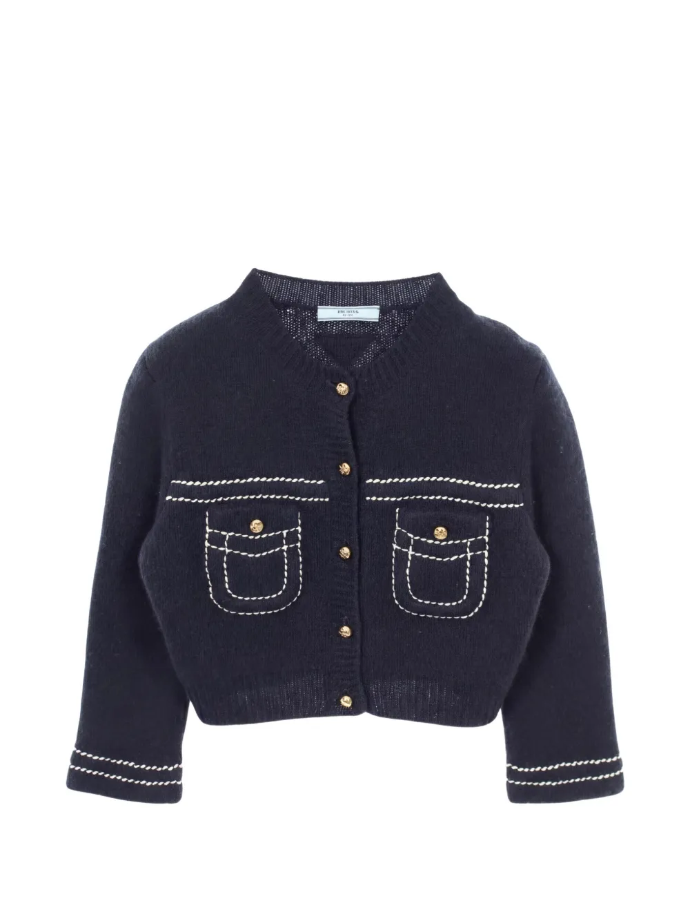 Prada Pre-Owned 2010s knit cardigan - Blu