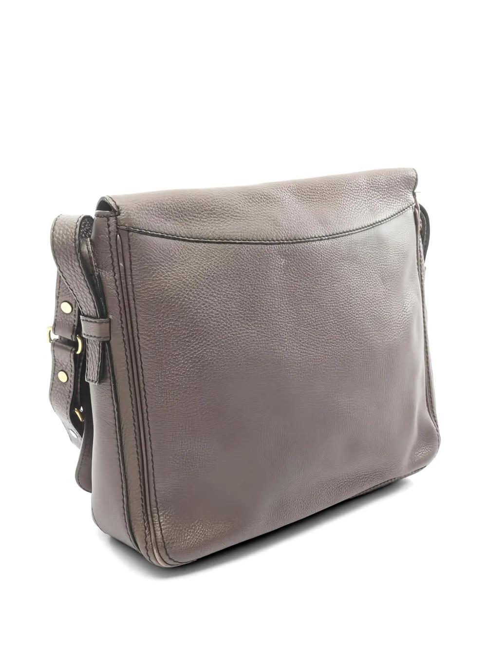 Celine Pre-owned 2000s Leather Shoulder Bag in Brown, view 2