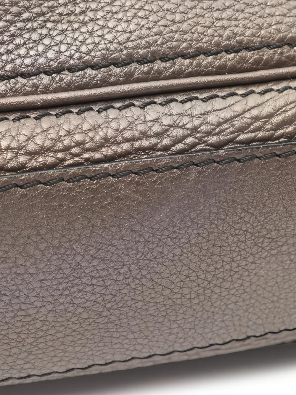 Celine Pre-owned 2000s Leather Shoulder Bag in Brown, view 5