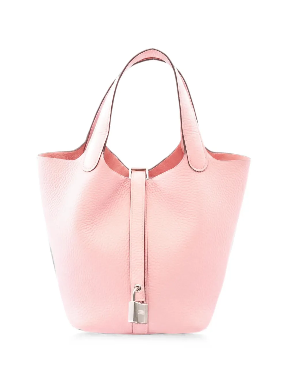 Hermès Pre-Owned 2025 Clemence leather lock handbag - Rosa