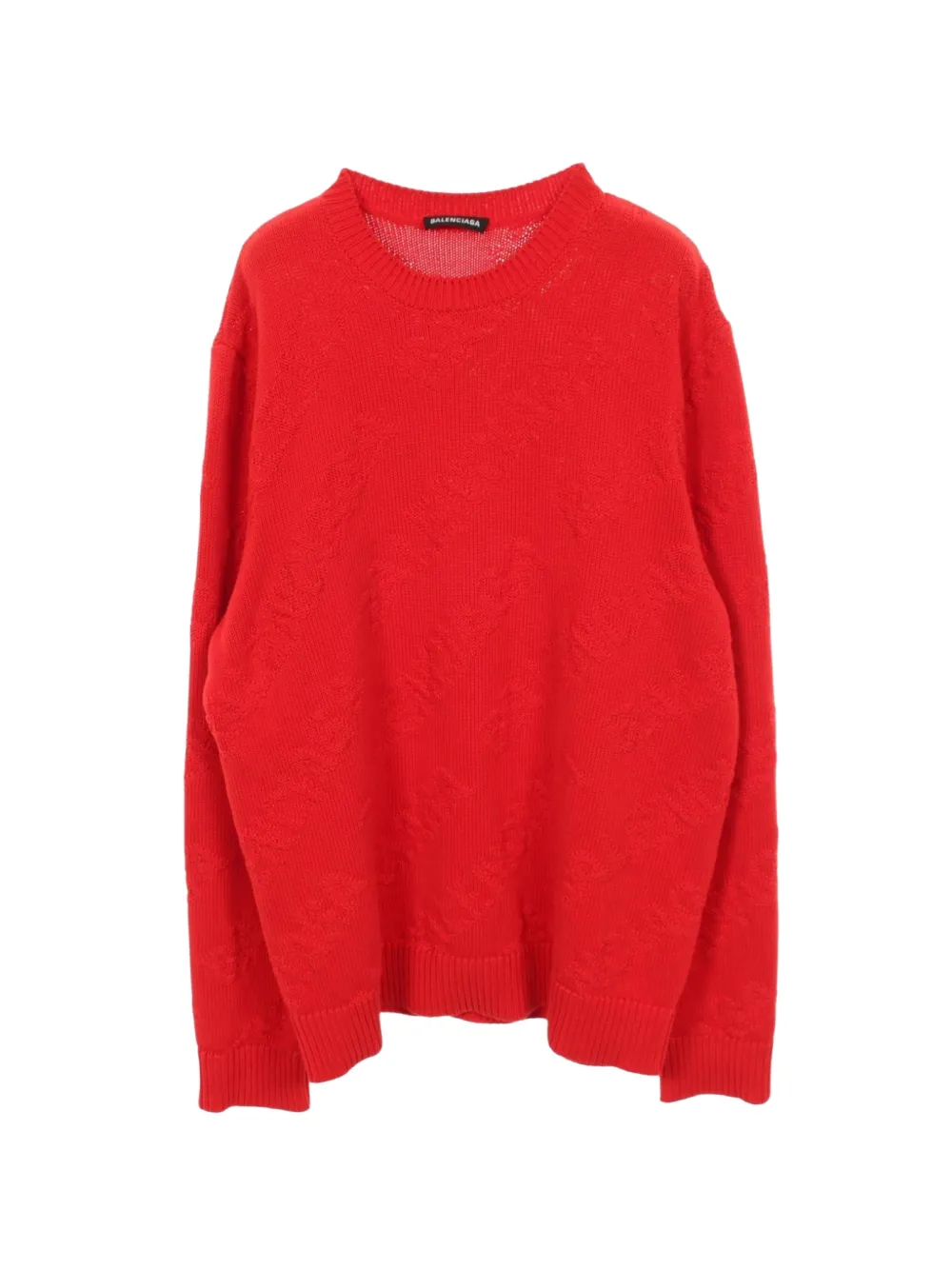 Balenciaga Pre-Owned 2000s jacquard crew-neck sweater - Rot