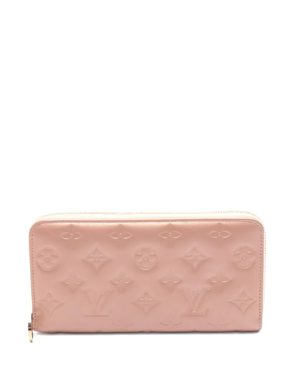 Louis Vuitton Pre-Owned 2010s embossed zip leather wallet - Rosa