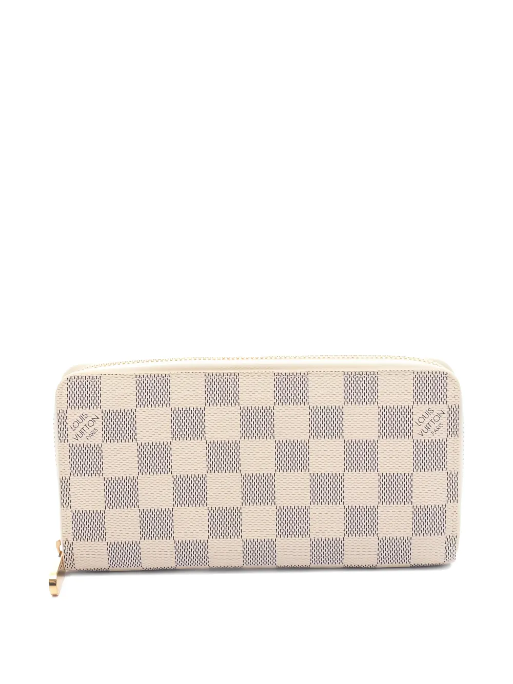 Louis Vuitton Pre-Owned Portafoglio in tela Damier Azur con zip 2008 - Toni neutri