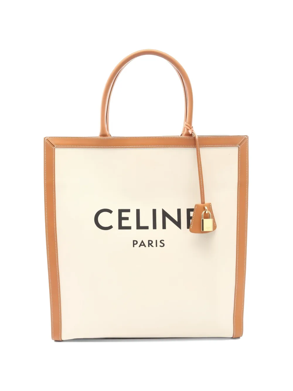 Celine Pre-Owned 2000s Vertical Cabas canvas tote bag - Toni neutri