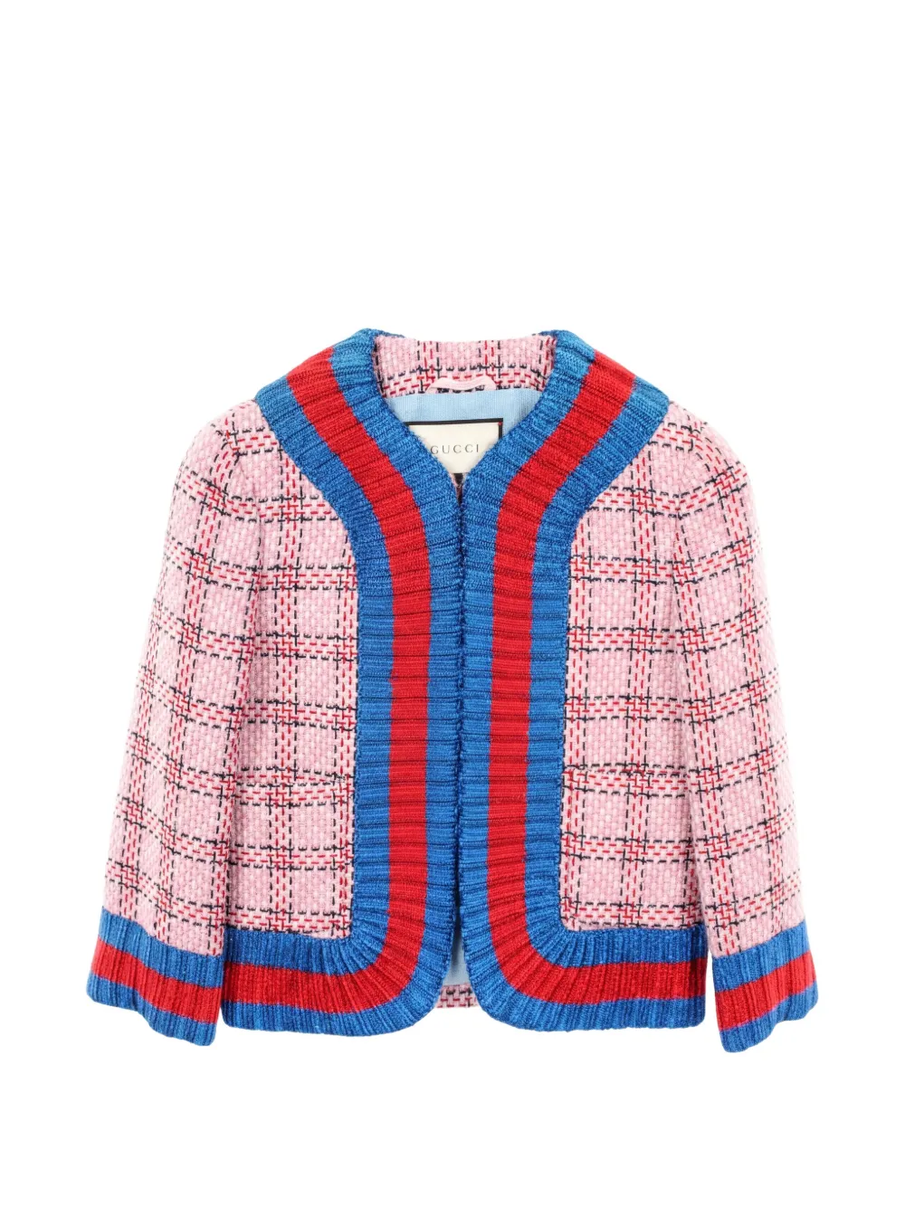Gucci Pre-Owned 2000s x Alessandro Michele long-sleeve tweed jacket - Rosa