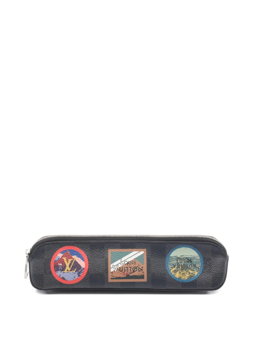 Louis Vuitton Pre-Owned 2018 Trousse Elisabeth Damier graphic pencil case - Grau