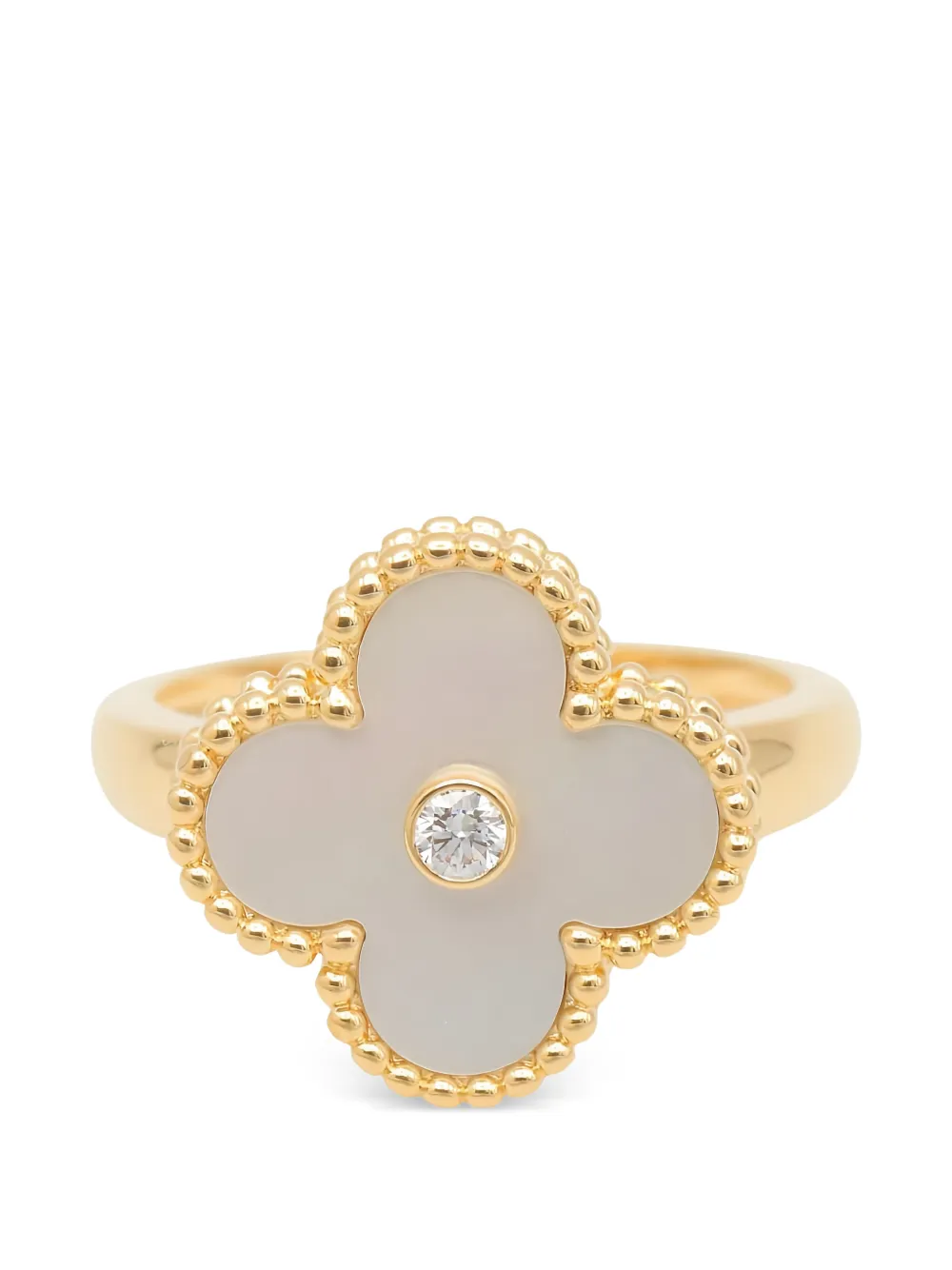 Van Cleef & Arpels Pre-Owned 18kt yellow gold Alhambra ring - Oro